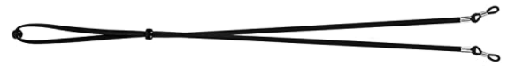 Schwarzes Brillenband