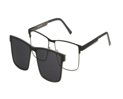 Solano Herrenbrille mit Sonnenbrillenclip 10122 D 58