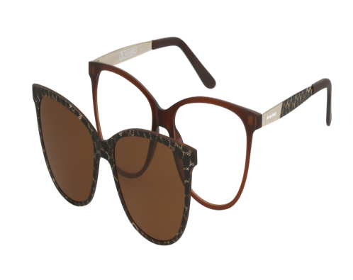 Solano Frauenbrille mit Sonnenbrillenclip 90110 C 55